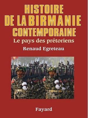 cover image of Histoire de la Birmanie contemporaine